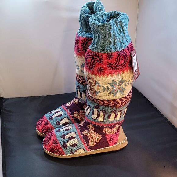 BRAND NEW MUK LUKS® WOMEN'S  ANGIE SLIPPERS –MULTI -COLOR - Picture 12 of 15